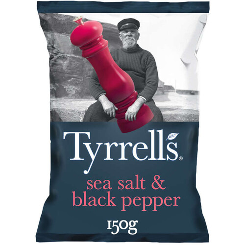 Tyrrell's Chips de pomme de terre sel et poivre 150g