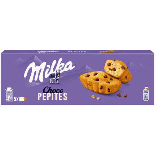 Milka Gâteaux Moelleux Pépites Choco 140g
