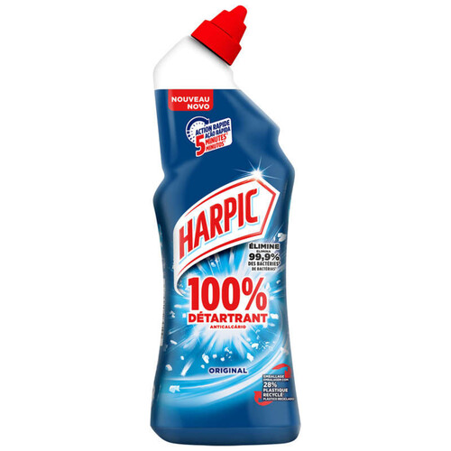 Harpic Gel Wc 100% Détartrant 5Min 750 ml