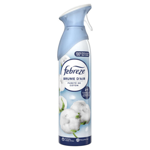 Febreze Désodorisant Aerosol Brume d'Air Pureté de Coton 185ml