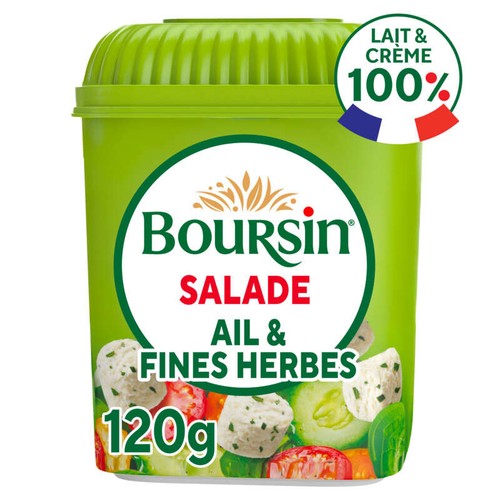 Boursin Salade & Apéritif Fromage Ail & Fines Herbes 120g