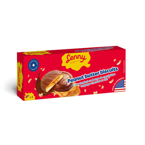 Lenny The Family Biscuit Peanut Butter x18 128g