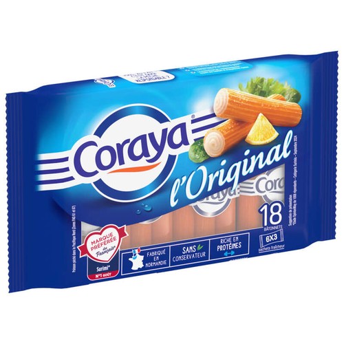 Coraya Bâtonnets de Surimi l'Original *18 270g