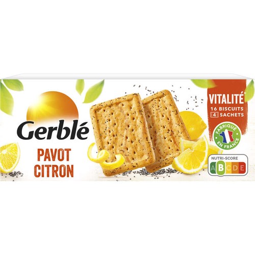 Gerblé Biscuit pavot citron 200g