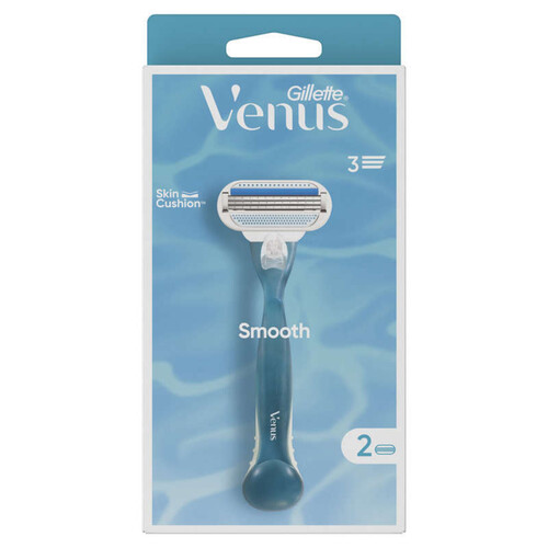 Gillette Venus Rasoir 3 Lames Smooth rasoir x2