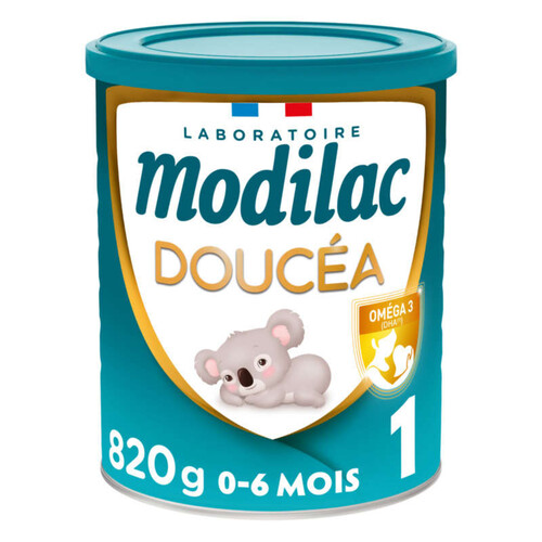 Modilac Lait bébé en Poudre 1er Âge 0-6 Mois Doucéa Boite 820g