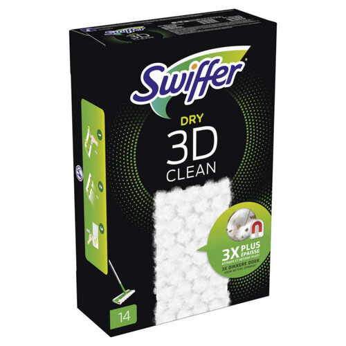 Swiffer Recharges Lingettes Sèches pour Balai Swiffer 120 (3