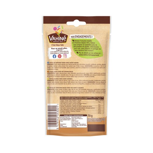 Vahiné Pépites Caramel 70g