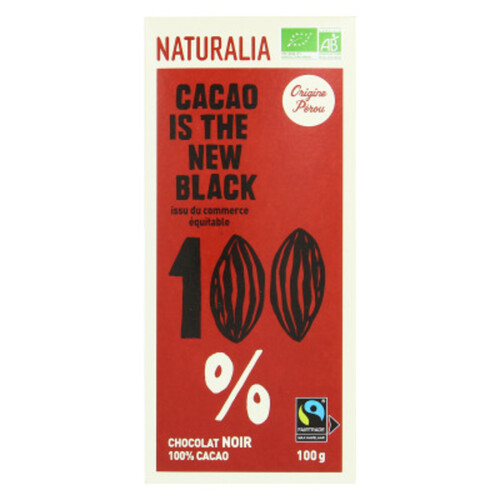 [Par Naturalia] Chocolat Noir 100% Cacao Bio 100g