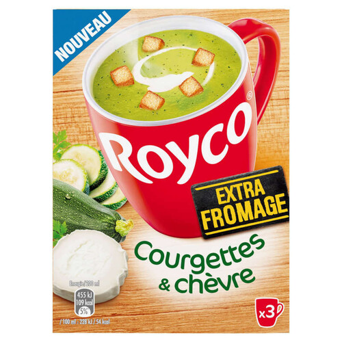 Royco Soupe Instantanée Courgettes & Chèvre Extra Fromage 68g.