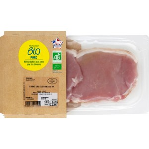 Monoprix Bio Pavé sans Os Filet Porc 200g