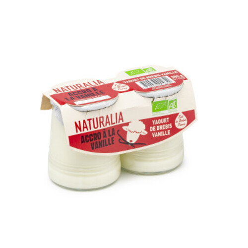 Naturalia Yaourt Brebis À La Vanille Bio 2x125g