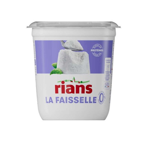 Rians La Faisselle riche en protéine 0% de Mg