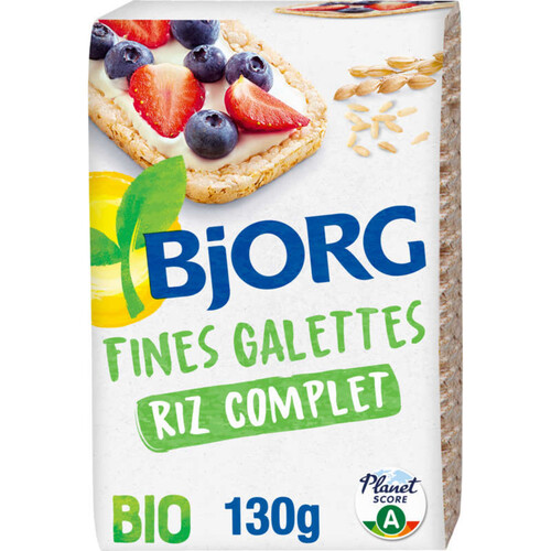 Bjorg Fines Galettes De Riz, Sans Gluten, Bio 130g