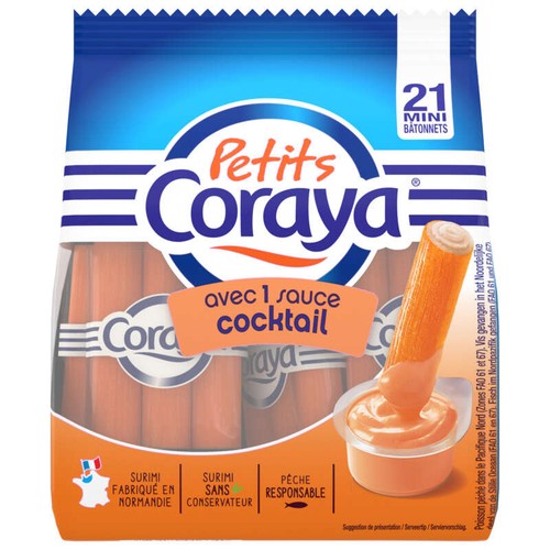Coraya Mini Bâtonnets De Surimi + Sauce Cocktail x21
