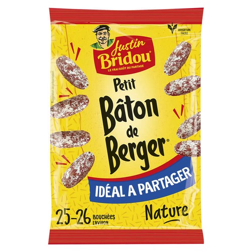 Justin Bridou Saucisson Petits Bâton Berger Nature Apéritif 160g