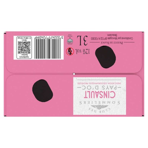 Club des Sommeliers Cinsault Pays d'OC Rosé 3L