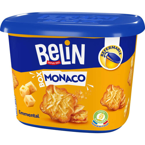 Belin Box Monaco Biscuits Apéritifs Crackers Emmental 205g