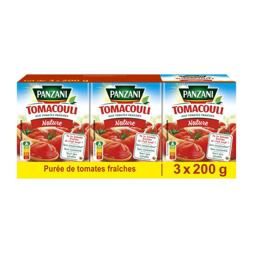 Panzani Sauce Tomacouli Nature 3 X 200G