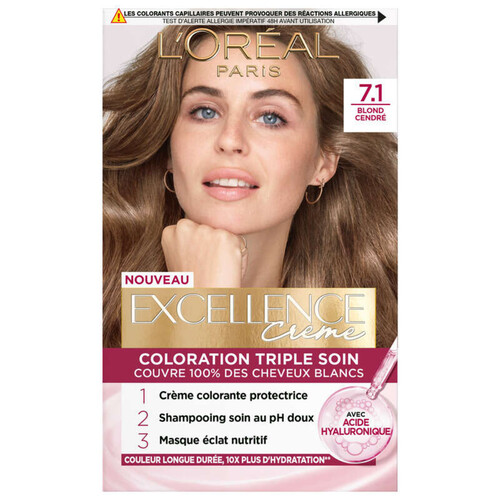 Excellence Crème Coloration 7.1 Blond cendré