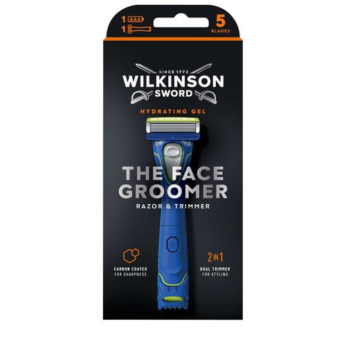 Wilkinson Sword The Face Groomer Rasoir et tondeuse visage 2-en-1 pour hommes 1 pack