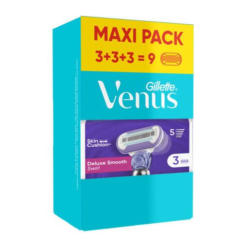 Gillette Venus Deluxe Smooth Swirl 9 recharges