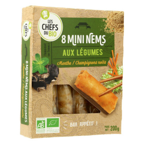 [Par Naturalia] Les P'Tits Chefs Bio Mini Nems aux Légumes Frais bio x8 200g