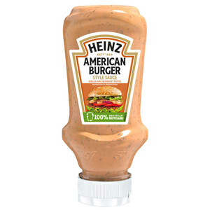 Heinz American Burger Sauce Flacon Souple Top Down 230G.