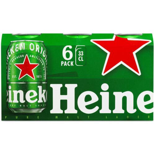 Heineken Bière Blonde 5° 6x33cl