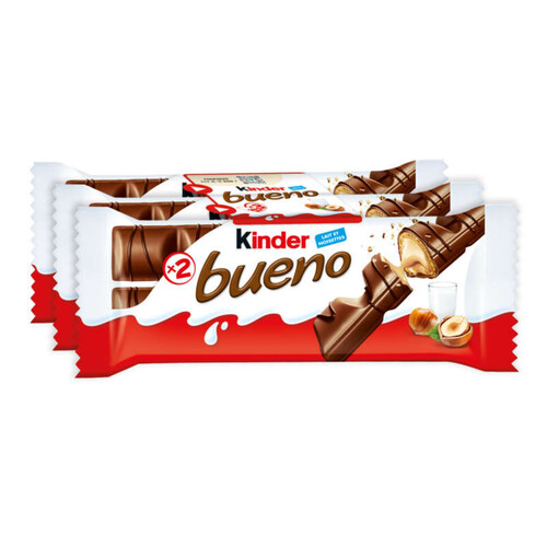 Kinder Bueno Barres Chocolatées Au Lait Et Aux Noisettes 129G