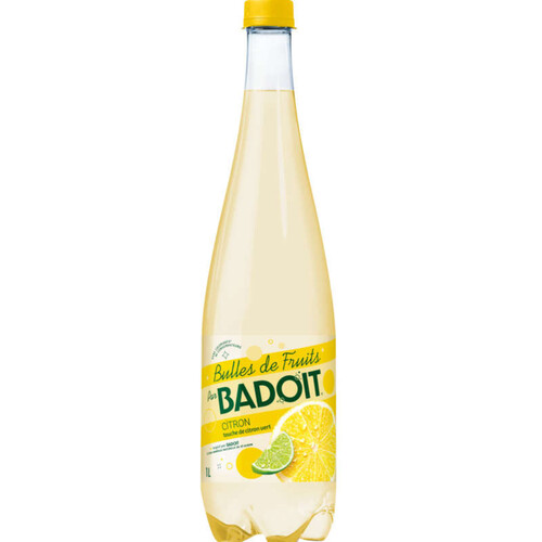 Badoit Bulles de Fruits Citron touche de Citron vert 1L