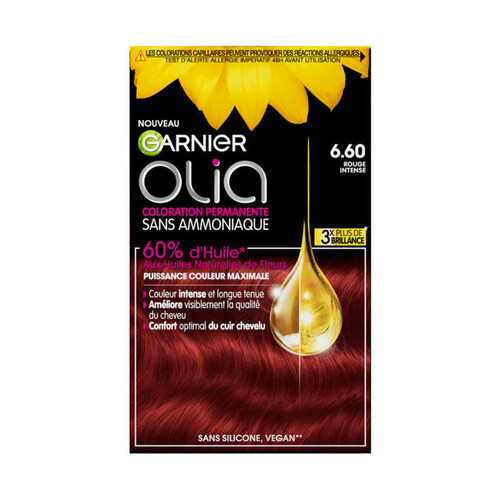 Olia Coloration Sans Amoniaque 6.60 Rouge Intense