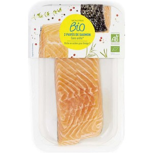 Monoprix Bio Pavés de saumon 240g