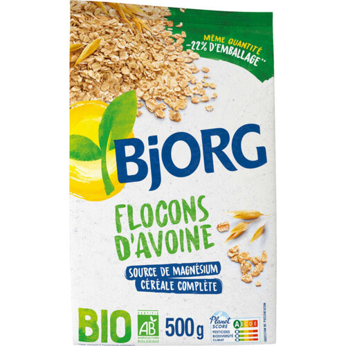 Bjorg Flocons d'Avoine Complète Bio 500g