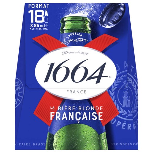 1664 Bière Blonde 18x25cl