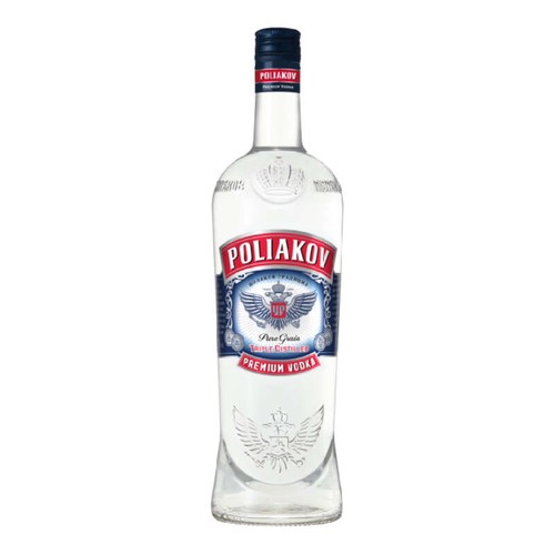 Poliakov Vodka Pur Grain Triplement Distillée 1L