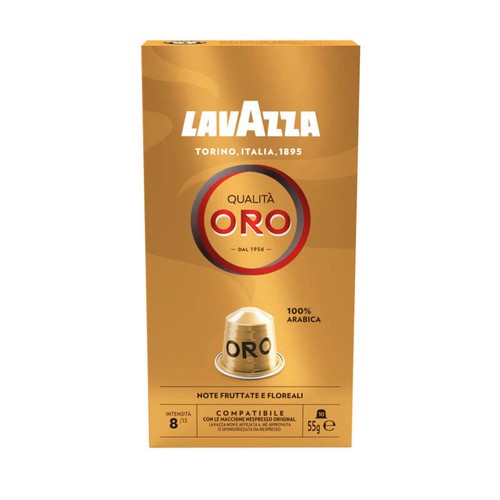 Lavazza Café Capsules Compatibles Nespresso Qualité Oro Intensité 8 55 g
