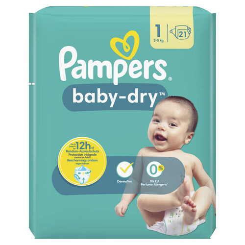Pampers Baby Dry Couches Paquet T1 x21