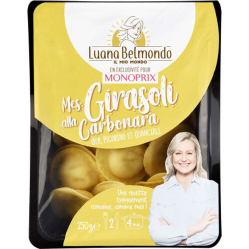 Luana Belmondo x Monoprix Mes Girasoli alla Carbonara 250g