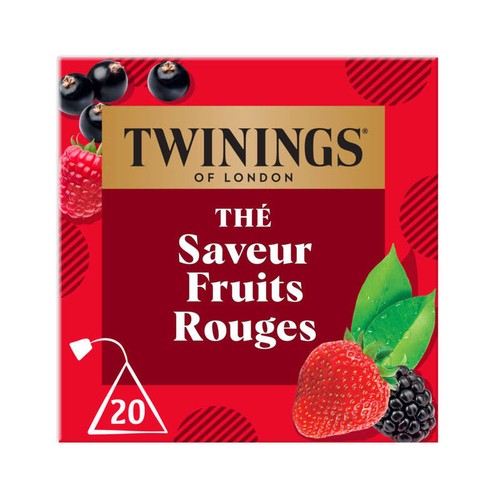 Twinings Thé noir Fruits Rouges x20