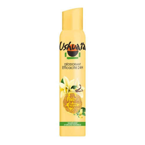 Ushuaia Déodorant Spray 48h Fleur de Vanille 200ml
