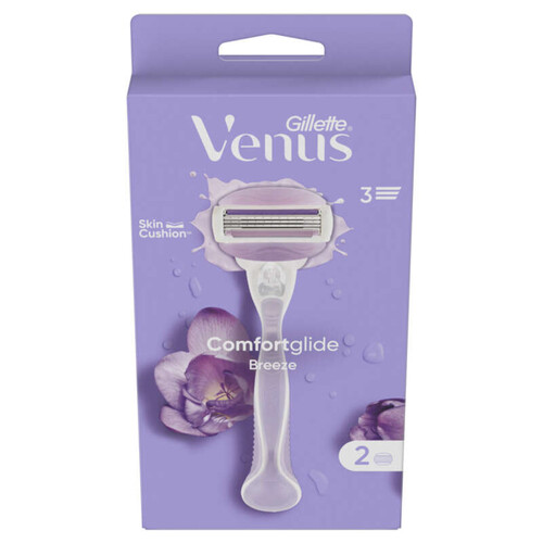 Gillette Venus Rasoir 3 Lames Comfortglide Breeze x2