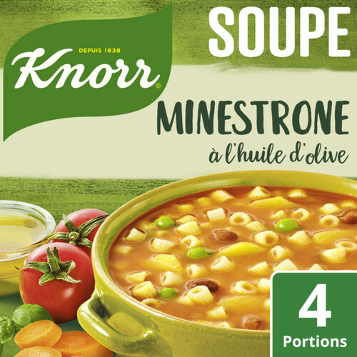 Knorr Soupe Minestrone à l'Huile d'Olive 4 Portions 104g