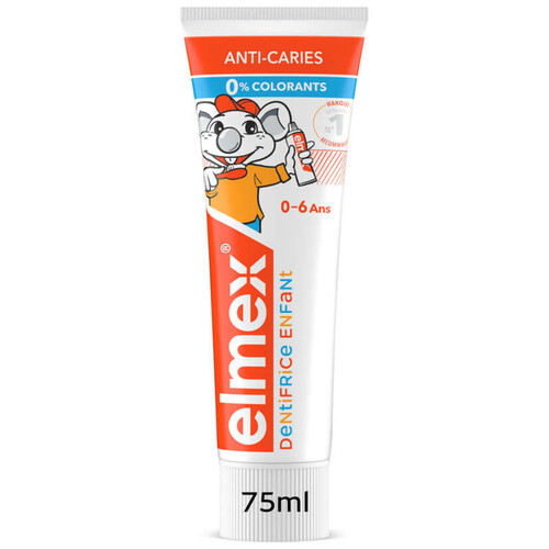 Elmex Dentifrice Enfants Anti-Caries 0-6ans 75ml