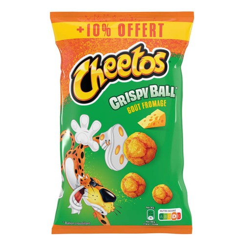 Cheetos Crispy Ball Biscuits Apéritifs Soufflés Goût Fromage 90g + 10% Offert