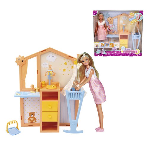 Smoby poupée mannequin bebe surprise - dès 3 ans