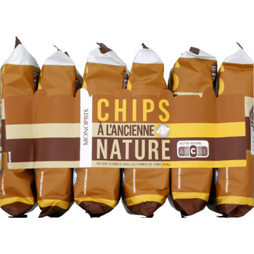 Monoprix Chips à L'Ancienne Nature 6x30g