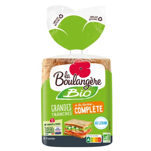 La Boulangère Pain de mie complet Bio 500g