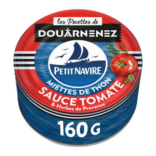 Petit Navire Miettes De Thon Tomates & Herbes De Provence Sans Arome Ajouté 160G
