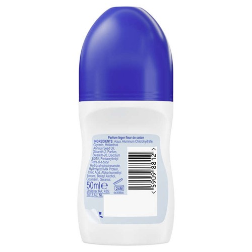 Monsavon Déodorant Anti-transpirant Femme Bille Fleur de Coton 50ml